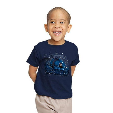 Dustin and Dobbes - Youth T-Shirts RIPT Apparel X-small / Navy