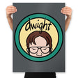 Dwight - Prints Posters RIPT Apparel 18x24 / Charcoal