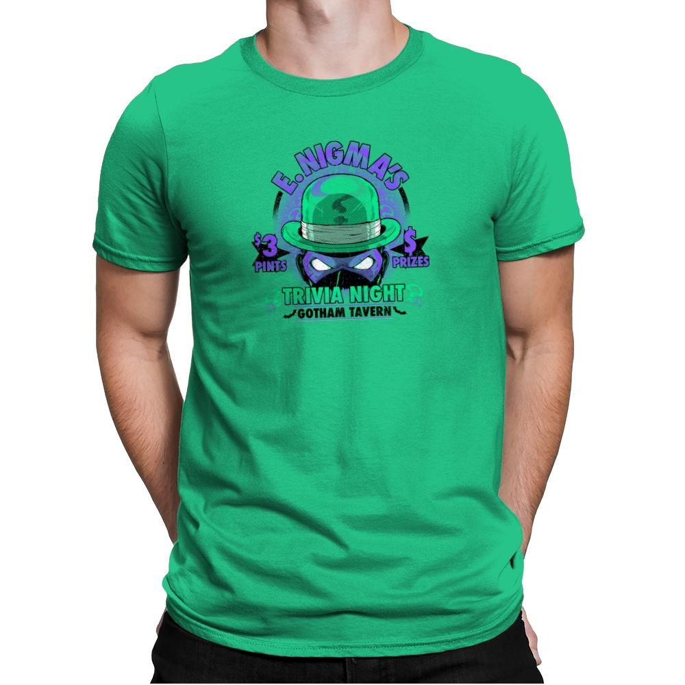 E. Nigma's Trivia Night Exclusive - Mens Premium T-Shirts RIPT Apparel Small / Kelly Green