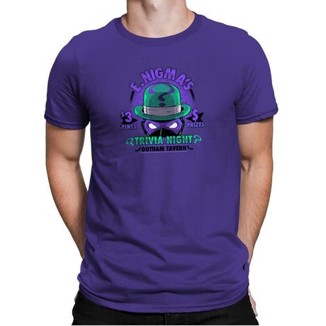 E. Nigma's Trivia Night Exclusive - Mens Premium T-Shirts RIPT Apparel Small / Purple Rush