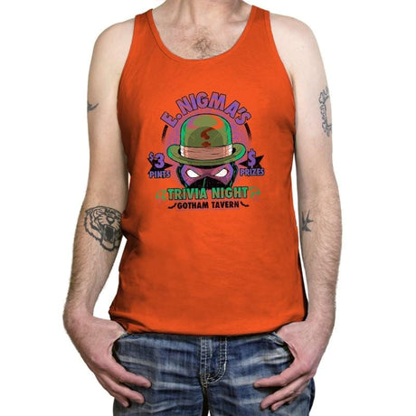 E. Nigma's Trivia Night Exclusive - Tanktop Tanktop RIPT Apparel X-Small / Orange