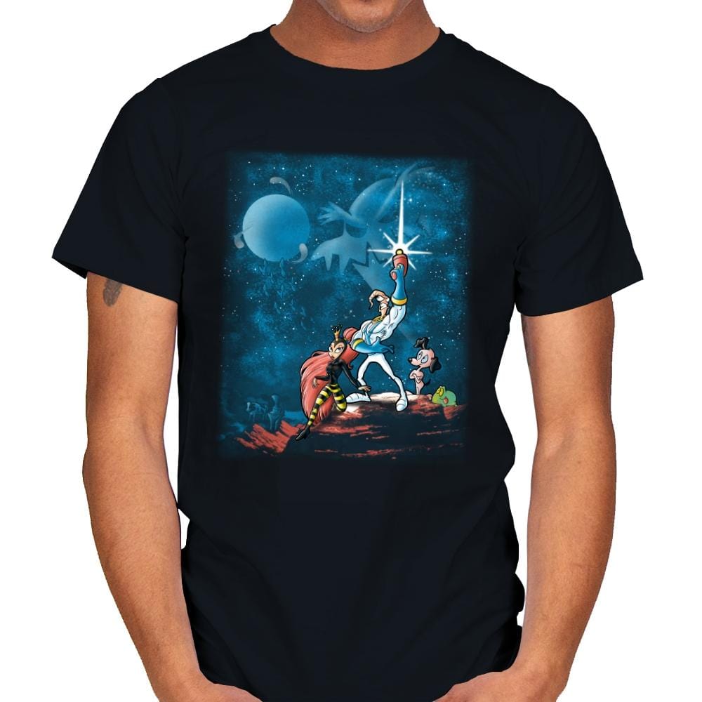 Earthworm Wars - Mens T-Shirts RIPT Apparel Small / Black