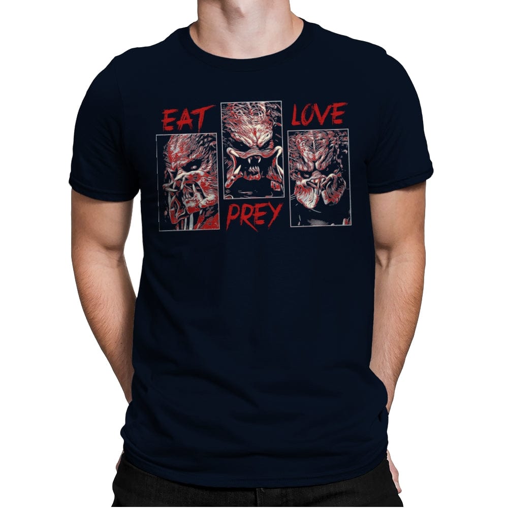 Eat, Prey, Love - Best Seller - Mens Premium T-Shirts RIPT Apparel Small / Midnight Navy