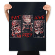 Eat, Prey, Love - Best Seller - Prints Posters RIPT Apparel 18x24 / Black