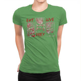 Eat, Prey, Love - Best Seller - Womens Premium T-Shirts RIPT Apparel Small / Kelly