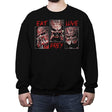 Eat, Prey, Love - Crew Neck Sweatshirt Crew Neck Sweatshirt RIPT Apparel Small / Black