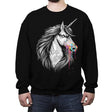 Eat Rainbows - Crew Neck Sweatshirt Crew Neck Sweatshirt RIPT Apparel Small / Black