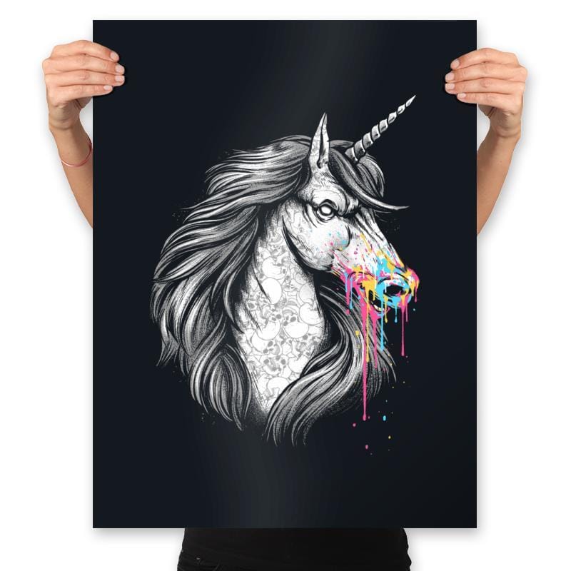 Eat Rainbows - Prints Posters RIPT Apparel 18x24 / Black