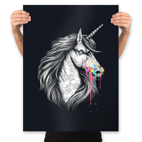 Eat Rainbows - Prints Posters RIPT Apparel 18x24 / Black