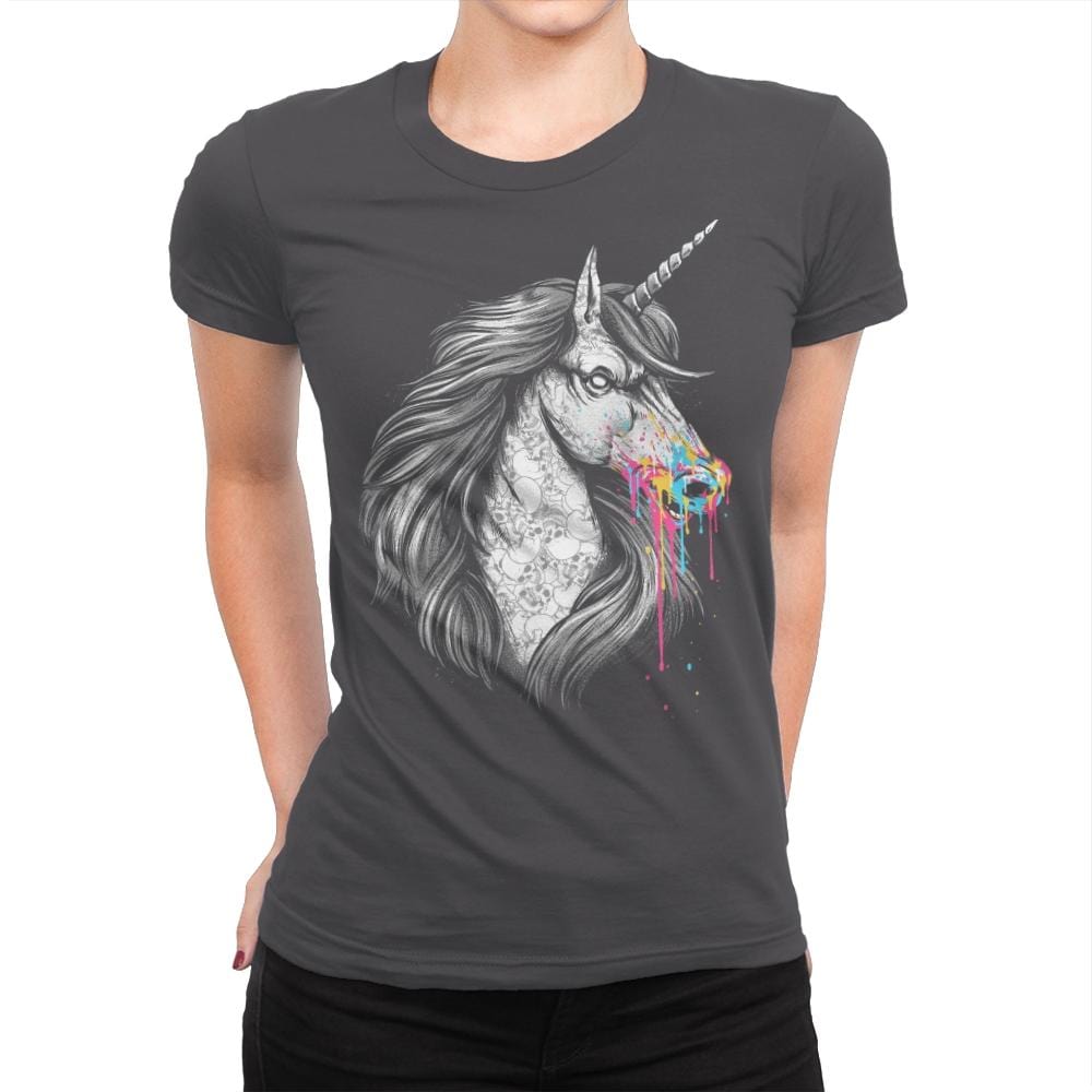 Eat Rainbows - Womens Premium T-Shirts RIPT Apparel Small / Heavy Metal