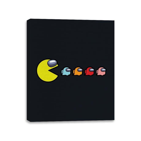 Eat The Ghost Saboteurs - Canvas Wraps Canvas Wraps RIPT Apparel 11x14 / Black