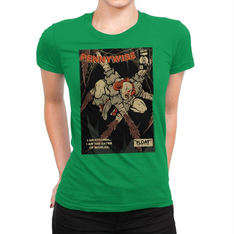 Eater of Worlds - Womens Premium T-Shirts RIPT Apparel Small / Kelly Green