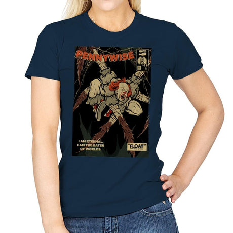 Eater of Worlds - Womens T-Shirts RIPT Apparel Small / Navy