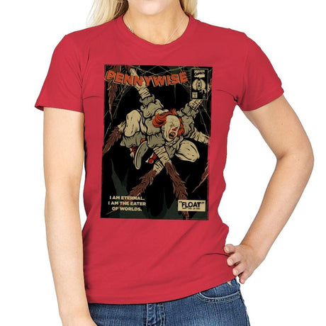 Eater of Worlds - Womens T-Shirts RIPT Apparel Small / Red