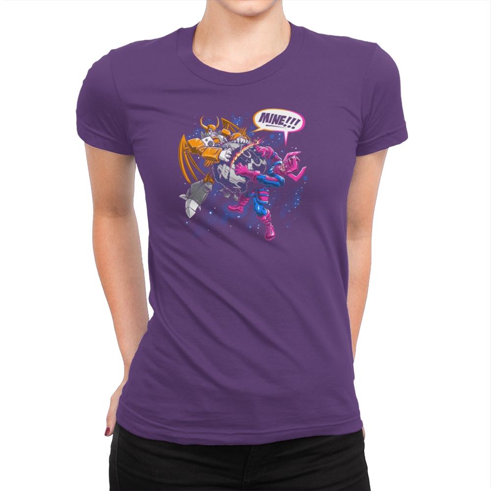 Eaters of Worlds Exclusive - Womens Premium T-Shirts RIPT Apparel Small / Purple Rush