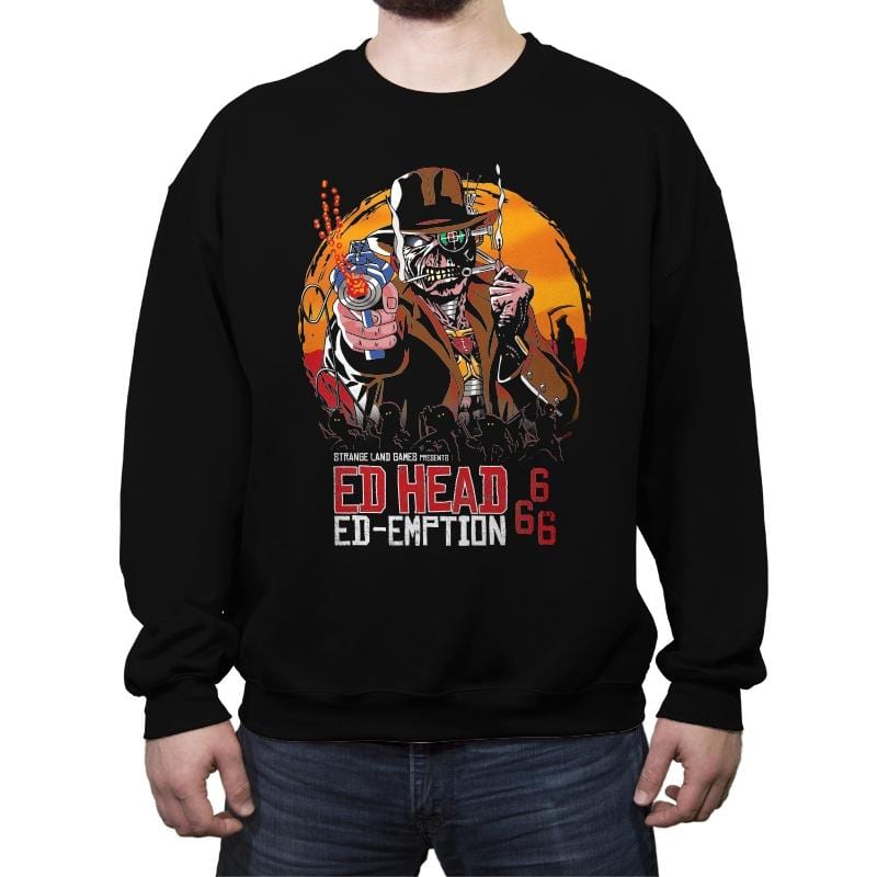 Ed Head Ed-emption - Crew Neck Sweatshirt Crew Neck Sweatshirt RIPT Apparel Small / Black
