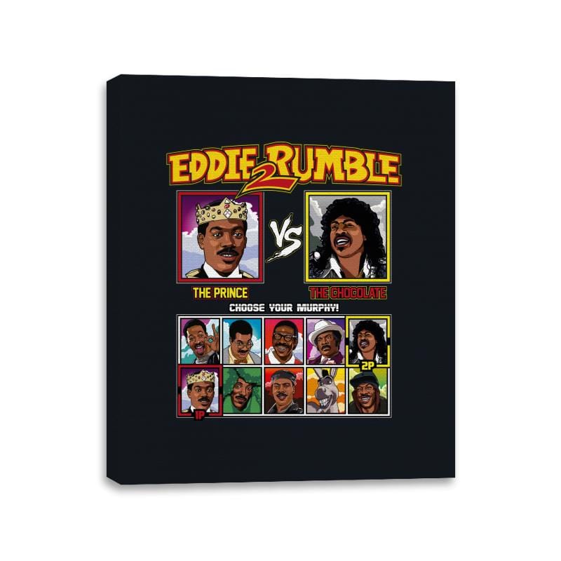 Eddie 2 Rumble - Retro Fighter Series - Canvas Wraps Canvas Wraps RIPT Apparel 11x14 / Black