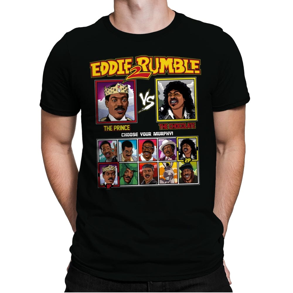 Eddie 2 Rumble - Retro Fighter Series - Mens Premium T-Shirts RIPT Apparel Small / Black