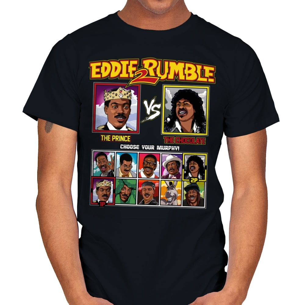 Eddie 2 Rumble - Retro Fighter Series - Mens T-Shirts RIPT Apparel Small / Black
