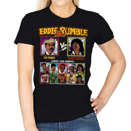 Eddie 2 Rumble - Retro Fighter Series - Womens T-Shirts RIPT Apparel Small / Black
