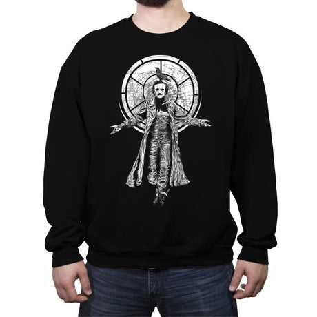Edgar Allan Crow - Crew Neck Sweatshirt Crew Neck Sweatshirt RIPT Apparel