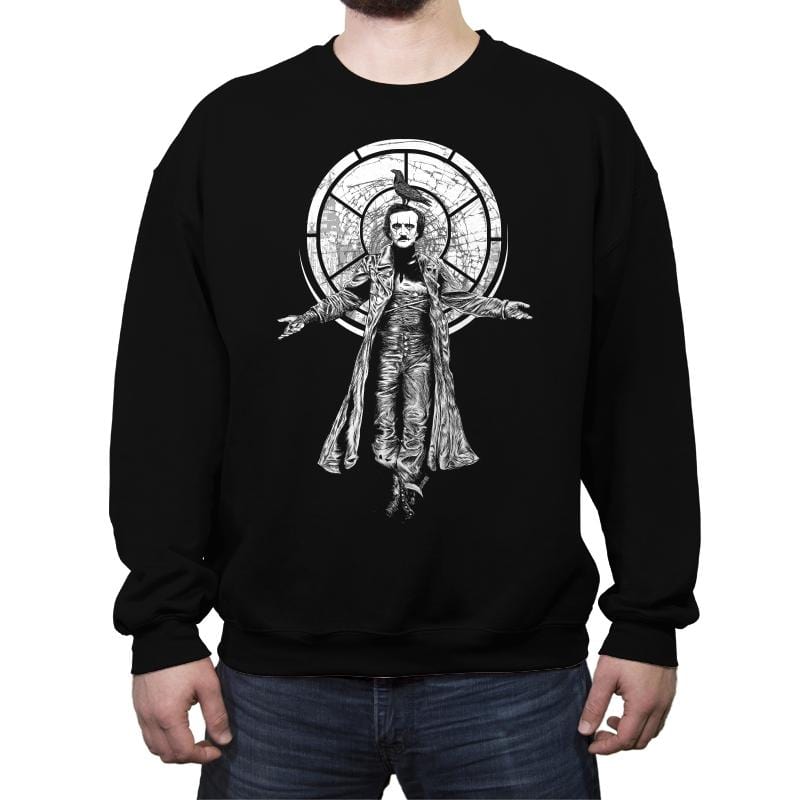 Edgar Allan Crow - Crew Neck Sweatshirt Crew Neck Sweatshirt RIPT Apparel Small / Black