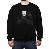 Edgar Allen Crow - Crew Neck Sweatshirt Crew Neck Sweatshirt RIPT Apparel Small / Black