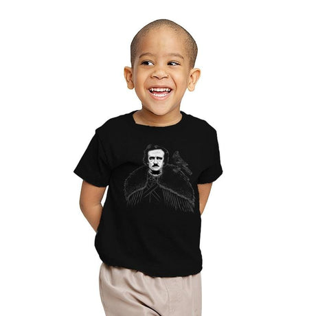 Edgar Allen Crow - Youth T-Shirts RIPT Apparel X-small / Black