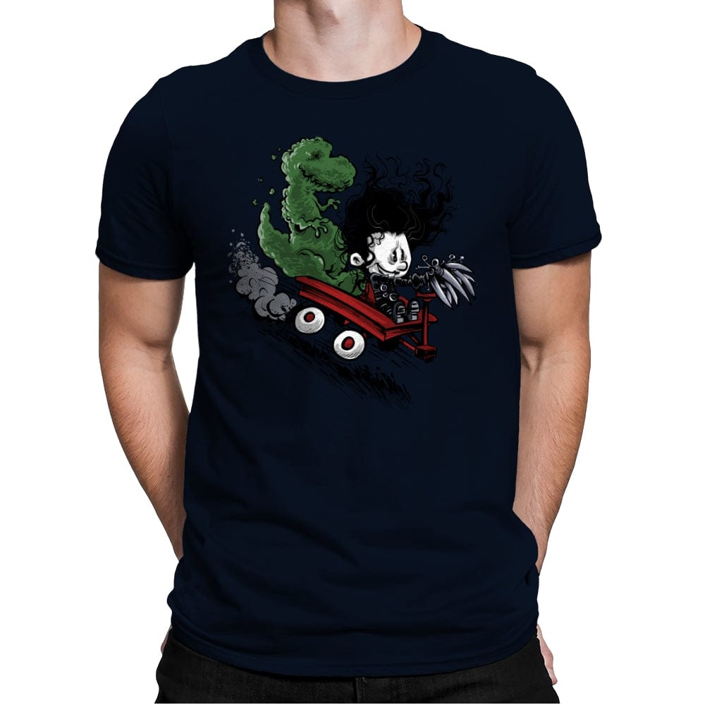 Edward and Dino - Mens Premium T-Shirts RIPT Apparel Small / Midnight Navy