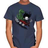 Edward and Dino - Mens T-Shirts RIPT Apparel Small / Navy
