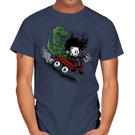 Edward and Dino - Mens T-Shirts RIPT Apparel Small / Navy