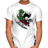 Edward and Dino - Mens T-Shirts RIPT Apparel Small / White