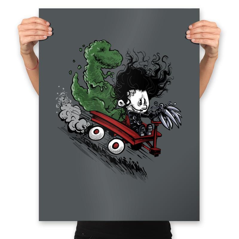 Edward and Dino - Prints Posters RIPT Apparel 18x24 / Charcoal