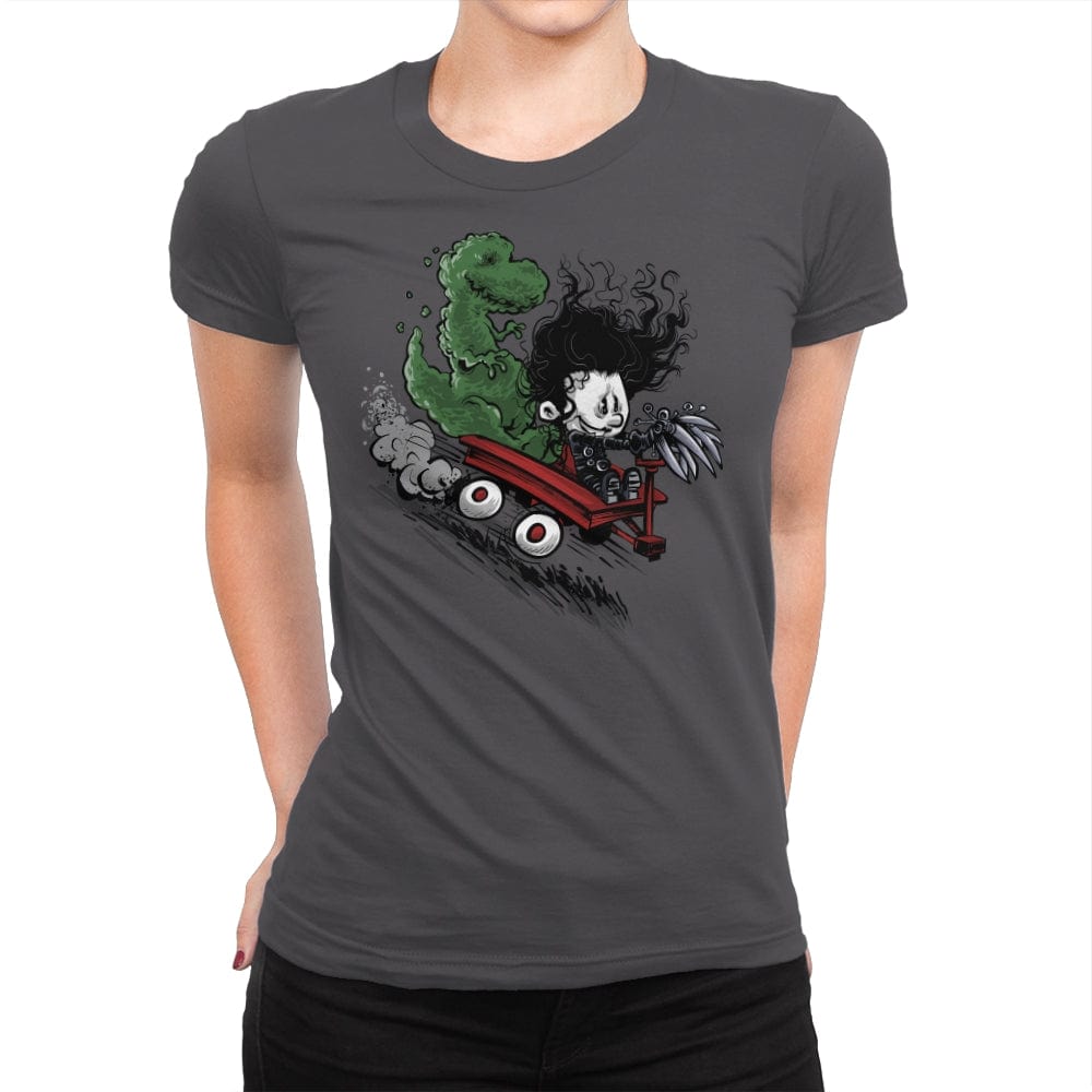 Edward and Dino - Womens Premium T-Shirts RIPT Apparel Small / Heavy Metal