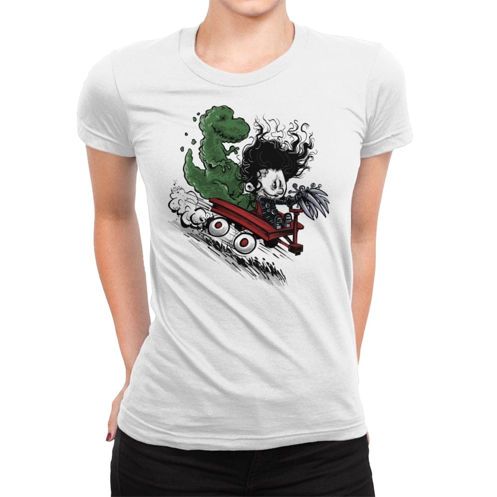 Edward and Dino - Womens Premium T-Shirts RIPT Apparel Small / White