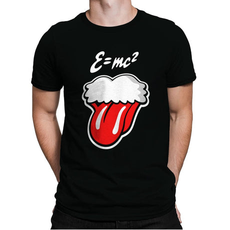 Einstein Tongue - Mens Premium T-Shirts RIPT Apparel Small / Black