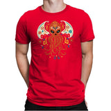 El dia del Cthulhu - Mens Premium T-Shirts RIPT Apparel Small / Red