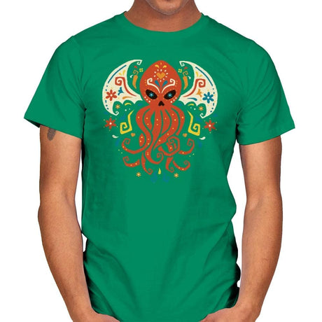 El dia del Cthulhu - Mens T-Shirts RIPT Apparel Small / Kelly