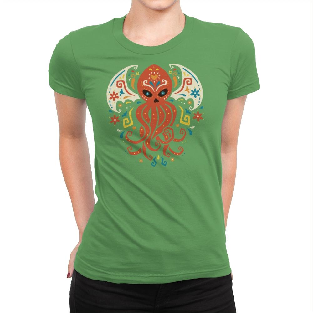 El dia del Cthulhu - Womens Premium T-Shirts RIPT Apparel Small / Kelly