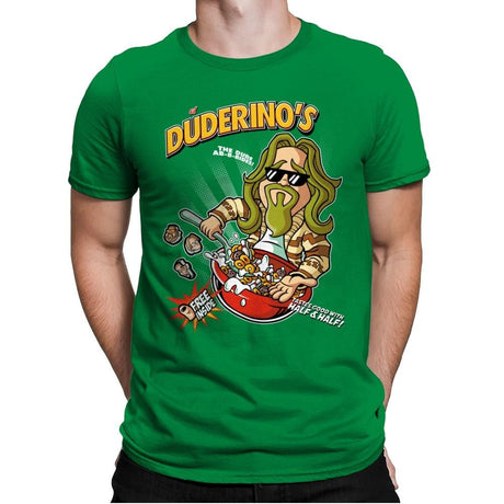 El Duderino's - Mens Premium T-Shirts RIPT Apparel Small / Kelly Green
