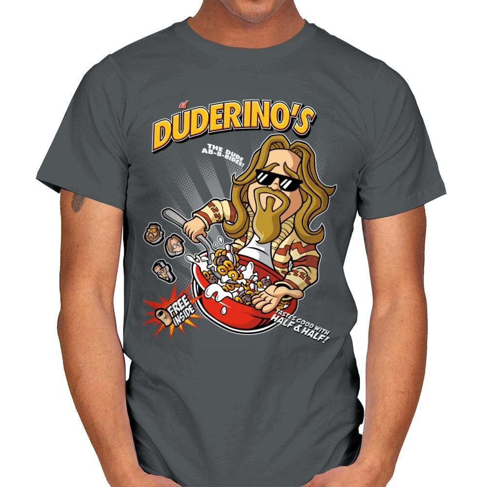 El Duderino's - Mens T-Shirts RIPT Apparel Small / Charcoal