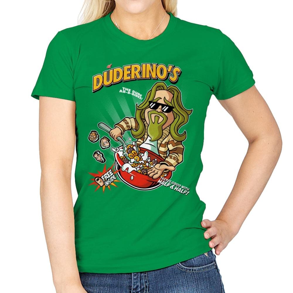 El Duderino's - Womens T-Shirts RIPT Apparel Small / Irish Green