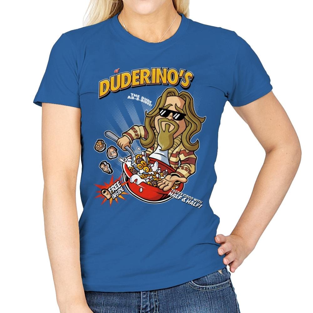 El Duderino's - Womens T-Shirts RIPT Apparel Small / Royal