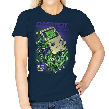 Elder Boy - Womens T-Shirts RIPT Apparel Small / Navy