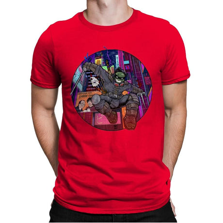 Elderly Mutant Ronin Turtle - Mens Premium T-Shirts RIPT Apparel Small / Red