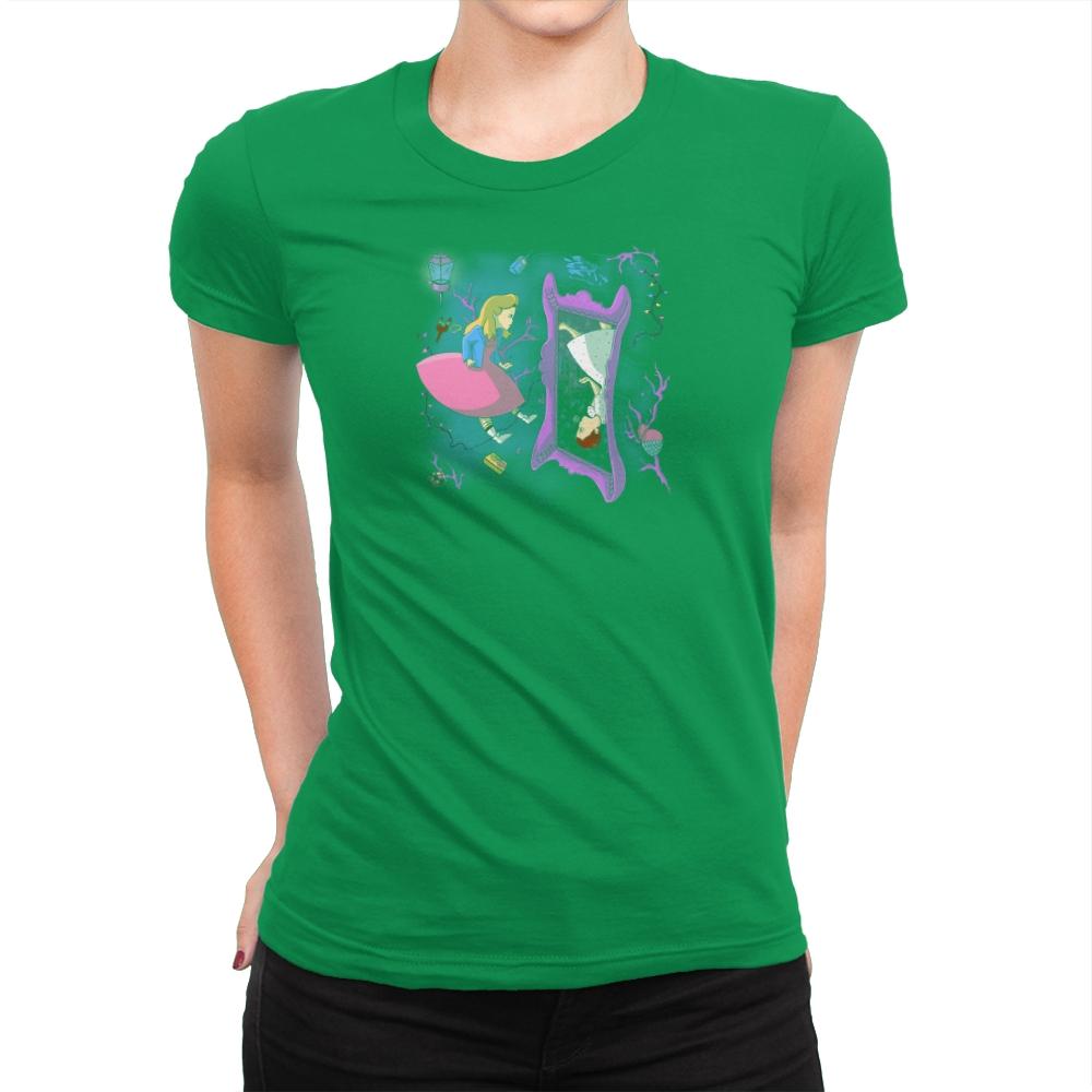 Eleven in Upside Downland Exclusive - Womens Premium T-Shirts RIPT Apparel Small / Kelly Green