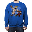 Ellie and Clicker - Crew Neck Sweatshirt Crew Neck Sweatshirt RIPT Apparel Small / Royal