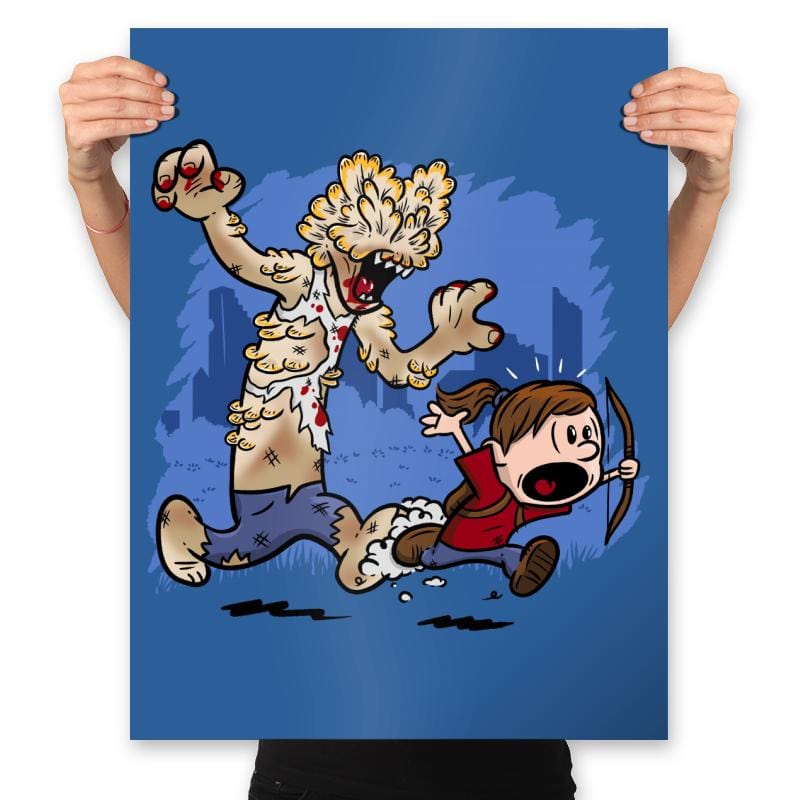 Ellie and Clicker - Prints Posters RIPT Apparel 18x24 / Royal