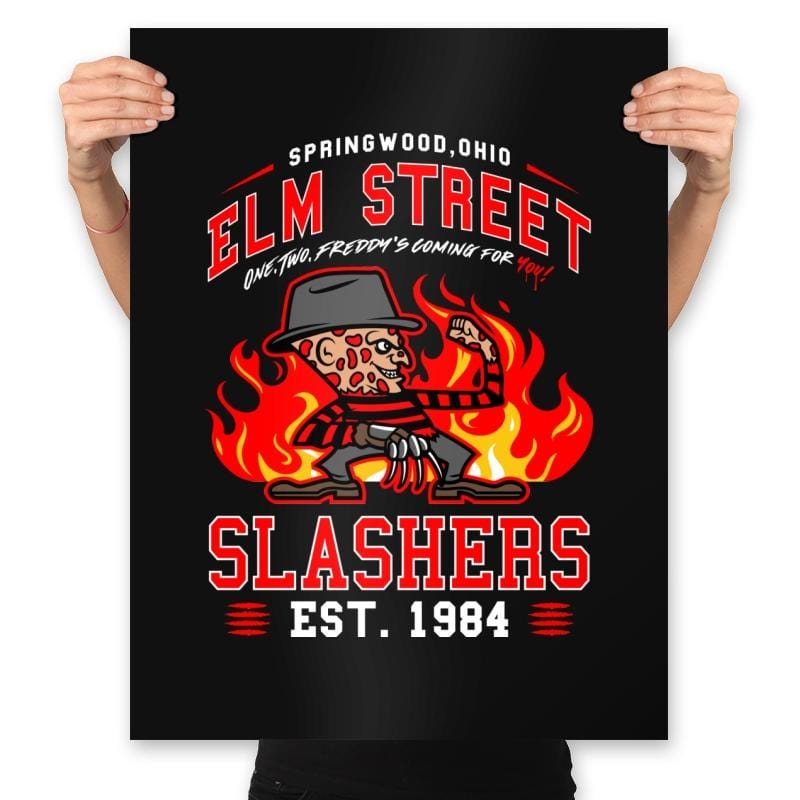 Elm Street Slashers - Prints Posters RIPT Apparel 18x24 / Black