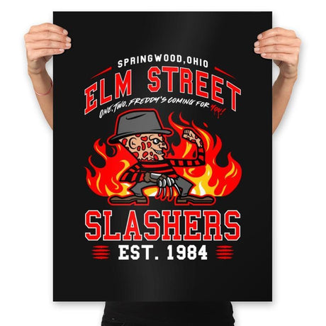 Elm Street Slashers - Prints Posters RIPT Apparel 18x24 / Black